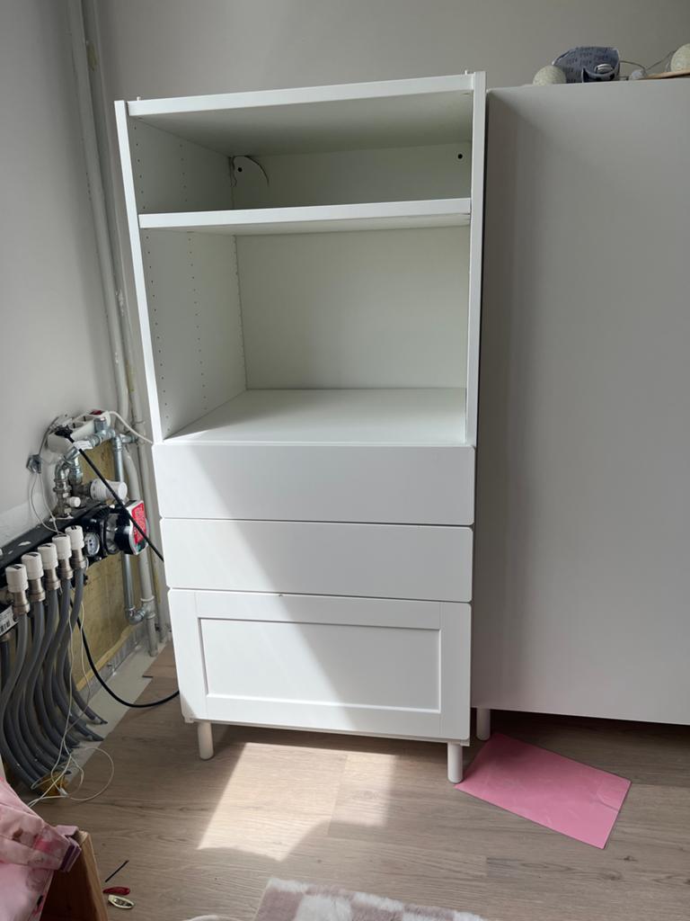 Ikea Platsa kast met lades en open vakken, Huis en Inrichting, Kasten | Overige, Ophalen, Gebruikt