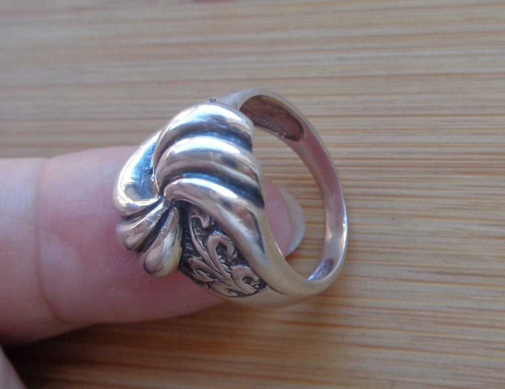 zilveren aparte dames of heren ring [445], Sieraden, Tassen en Uiterlijk, Ringen, 18 tot 19, Verzenden, Zo goed als nieuw, Dame