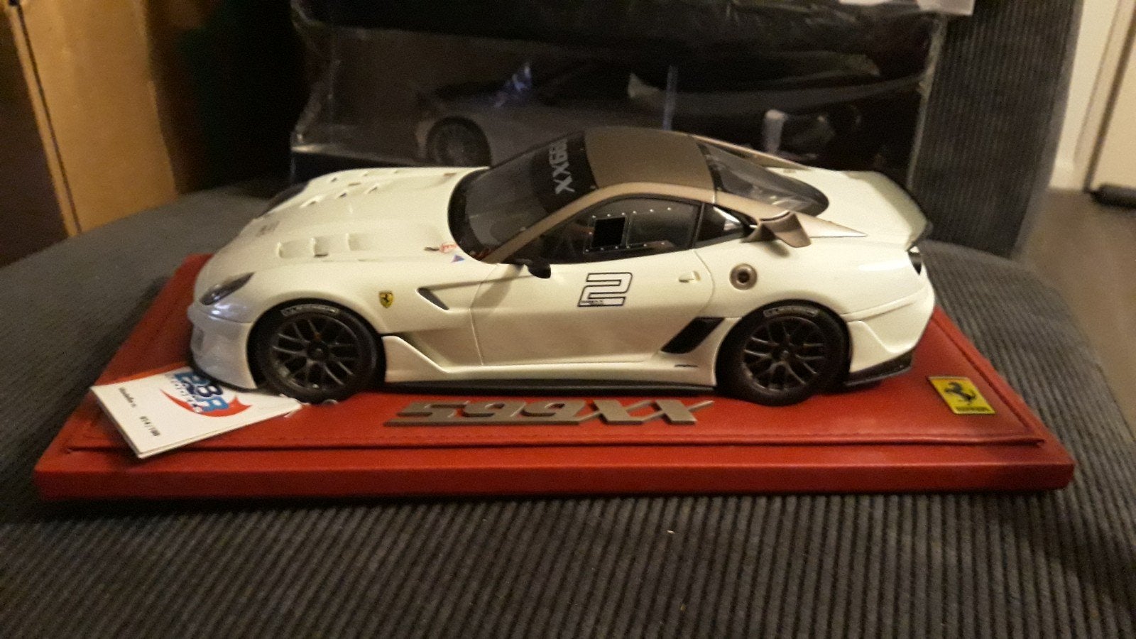 BBR 1/18 Ferrari 599xx homestad Miami ZEER ZELDZAAM, Ophalen of Verzenden, Zo goed als nieuw, Overige merken