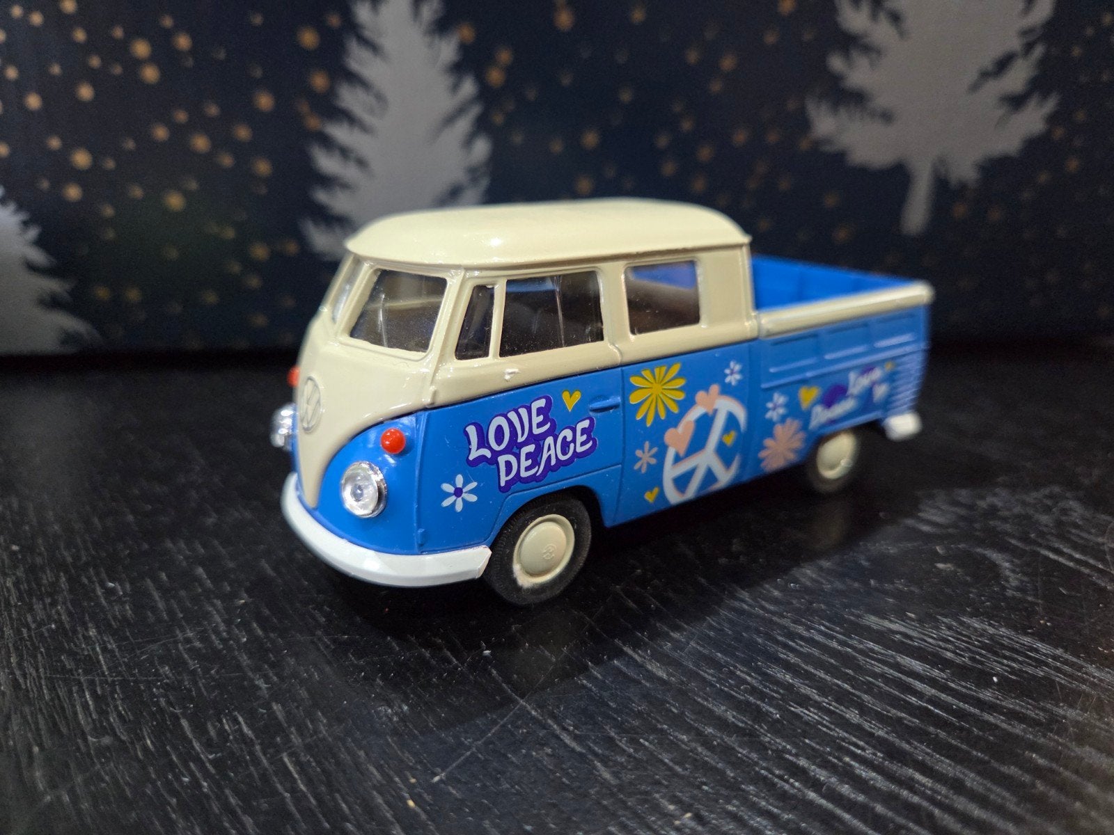 Vw T1 Double Cabin Love/Peace Welly Nex, Ophalen of Verzenden, Zo goed als nieuw, Auto, Overige merken