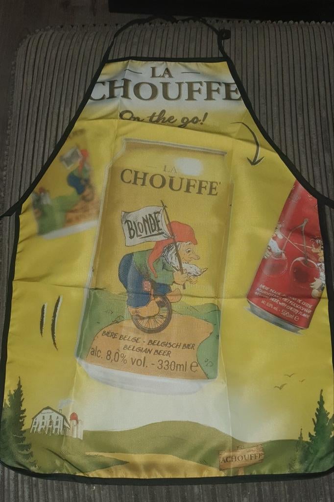  la chouffe schort. Leuk voor de echte bierliefhebber!, Ophalen of Verzenden, Nieuw, Overige merken