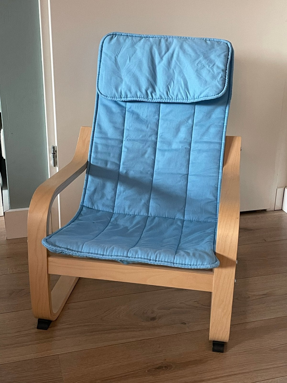 Ikea Poang fauteuil voor kinderen blauw, Ophalen, Gebruikt, Stoel(en)