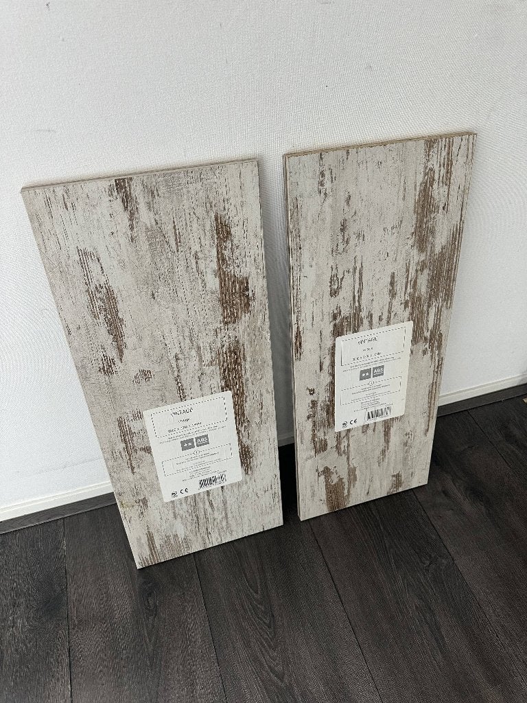 2x Vintage meubelpaneel / wandplank (80 x 30 cm) – Nieuw, Ophalen, Minder dan 25 mm, Nieuw, Plank