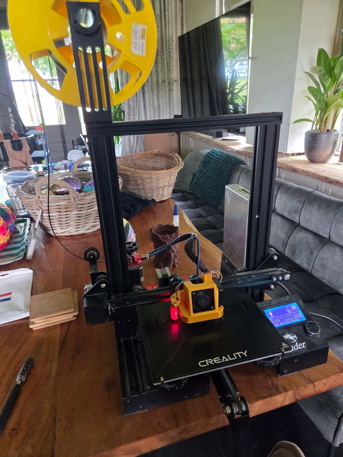 Ender 3 Pro 3D-printer met BLTouch auto-bed leveling error, Gebruikt, Ophalen of Verzenden, Filament, Creality
