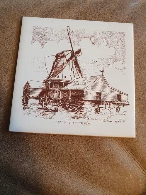 Tegel molen de Bonte Hen Zaandam, Ophalen