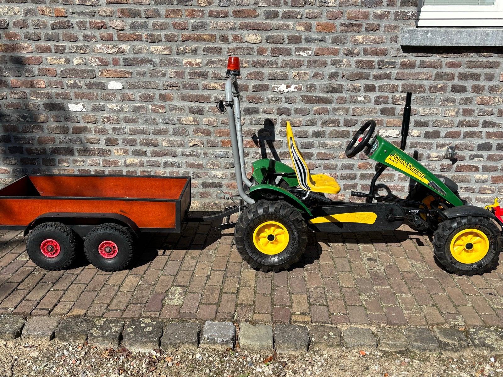 BERG XXL JOHN DEERE BFR skelter 3 versnelling en accessoires, Ophalen, Zo goed als nieuw, Trapvoertuig