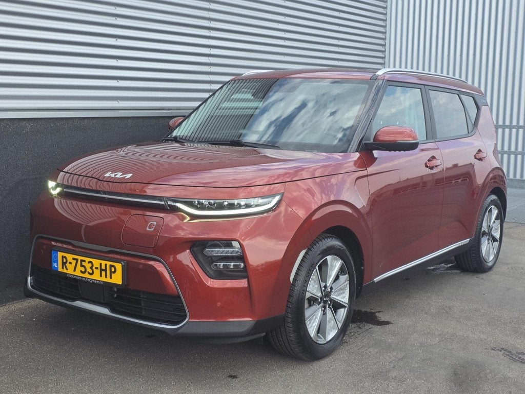 Kia e-Soul DynamicPlusLine 64 kWh Navigatie, Trekhaak, Stoel, Auto's, Kia, Gebruikt, Overige kleuren, 1657 kg, Leder en Stof