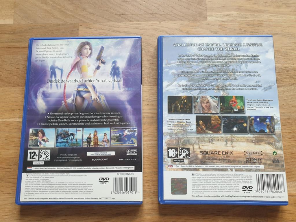 Final Fantasy X-2 & Final Fantasy XII PS2 (PAL), Gebruikt, 1 speler, Ophalen of Verzenden, Role Playing Game (Rpg)
