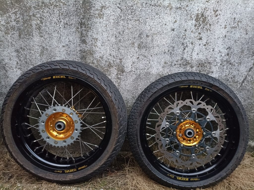 Excel Taksago supermoto wielen, Ophalen, Gebruikt