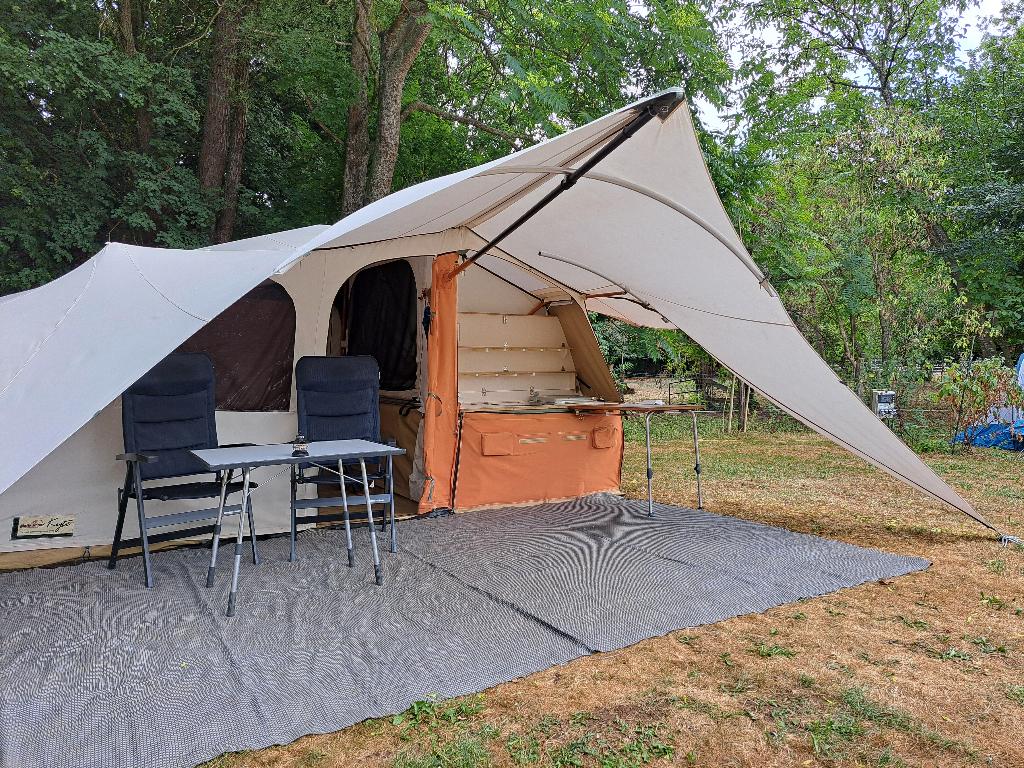 Holtkamper Kyte XL met kindertent L, Caravans en Kamperen, Ophalen, Meerkleurig, Aanwezig, Holtkamper