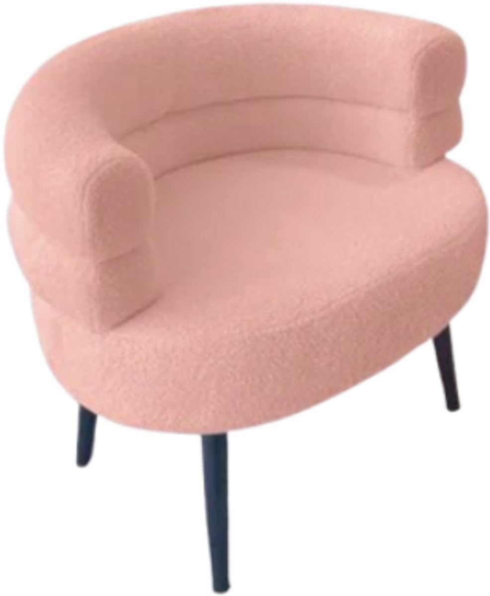 Teddy fauteuil halve cirkels roze, Ophalen, Nieuw
