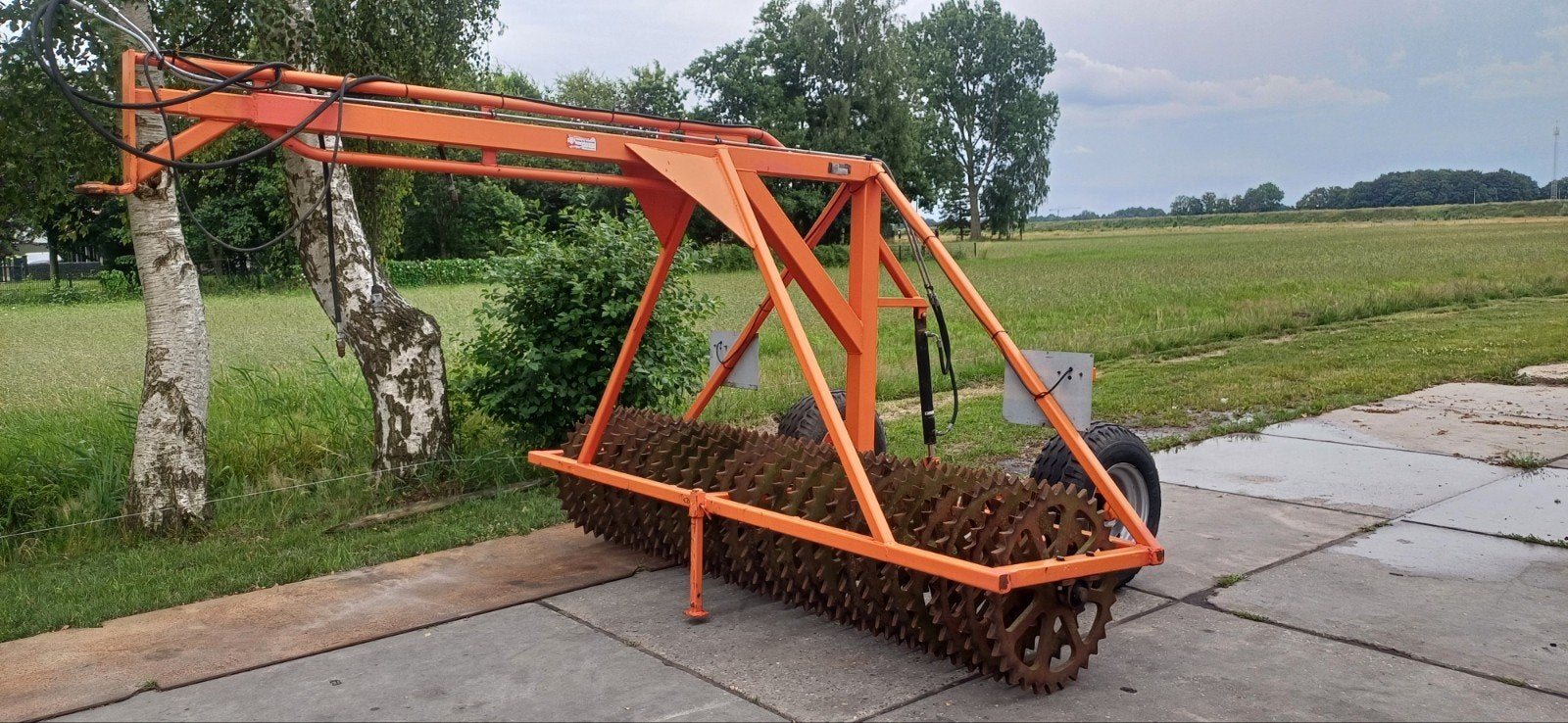 Zibo getrokken vorenpakker 3 Meter cultivator smaragd evers, Ophalen, Grondbewerking