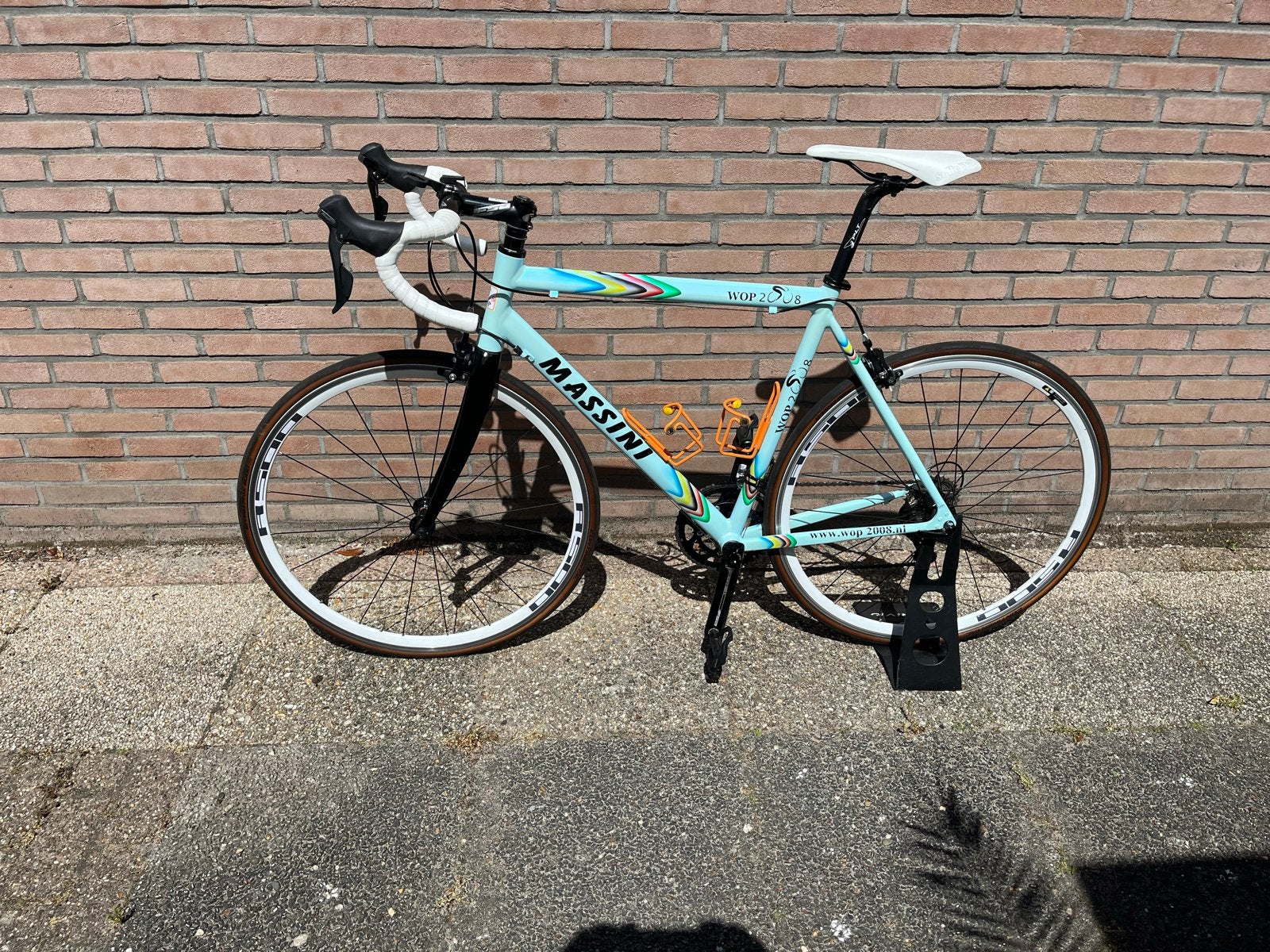 Massini Racefiets ,2x10 shimano tiagra, Fietsen en Brommers, Fietsen | Racefietsen, 28 inch, Carbon, Zo goed als nieuw, Meer dan 20 versnellingen