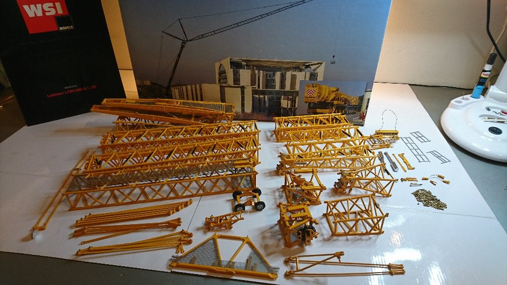Liebherr LTM 1500 8.1 jib set 1:50 wsi, Ophalen, Zo goed als nieuw, Hijskraan, Tractor of Landbouw, Wsi