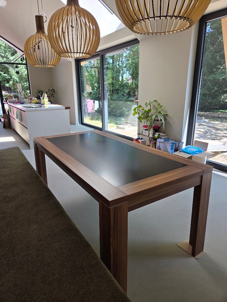 Mooie degelijke eetkamertafel te koop, Ophalen, 50 tot 100 cm, Zo goed als nieuw, Vijf personen of meer
