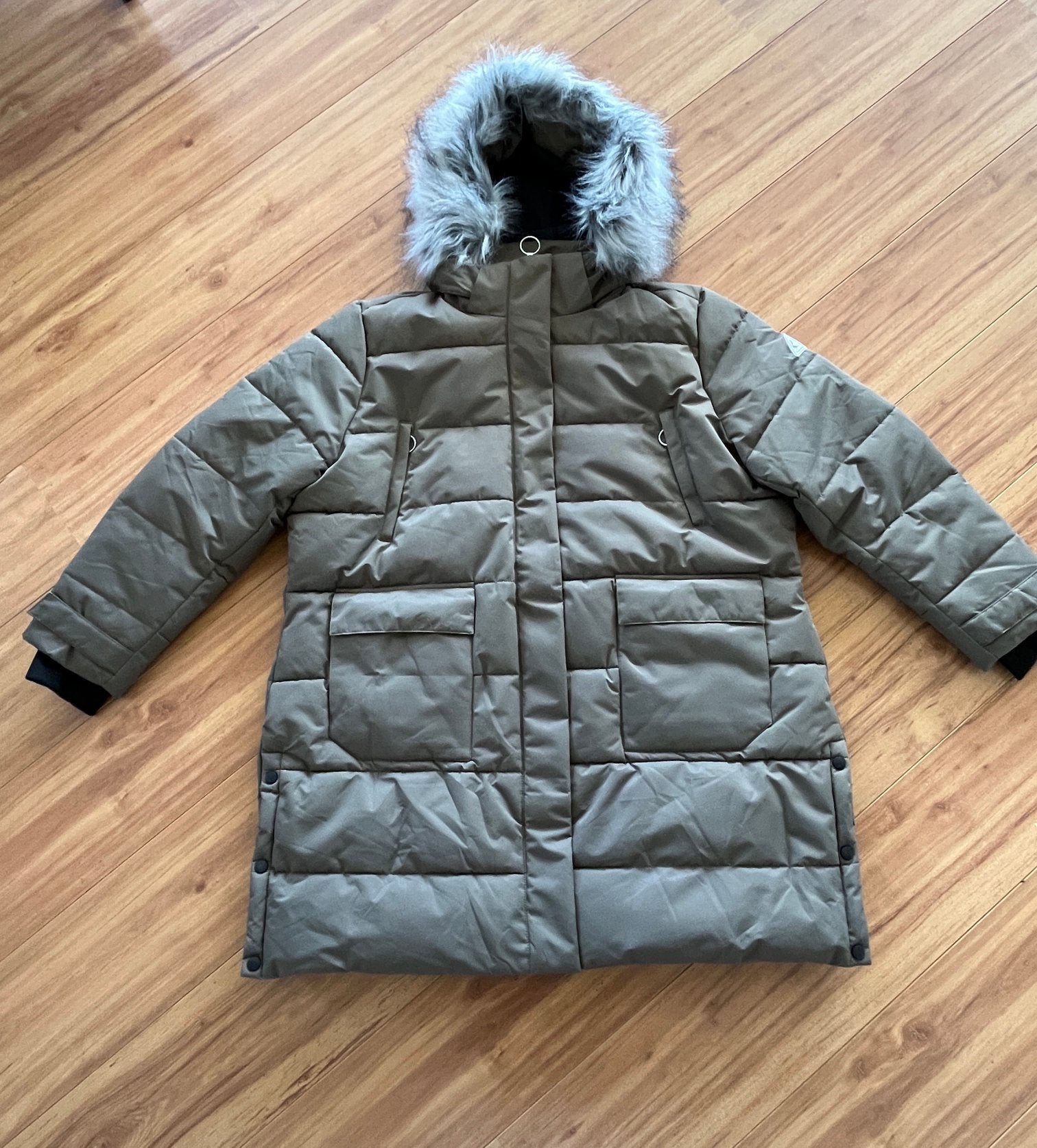 Dames winterjas van het merk Bjørnson, Ophalen of Verzenden, Zo goed als nieuw, Maat 46/48 (XL) of groter, Groen