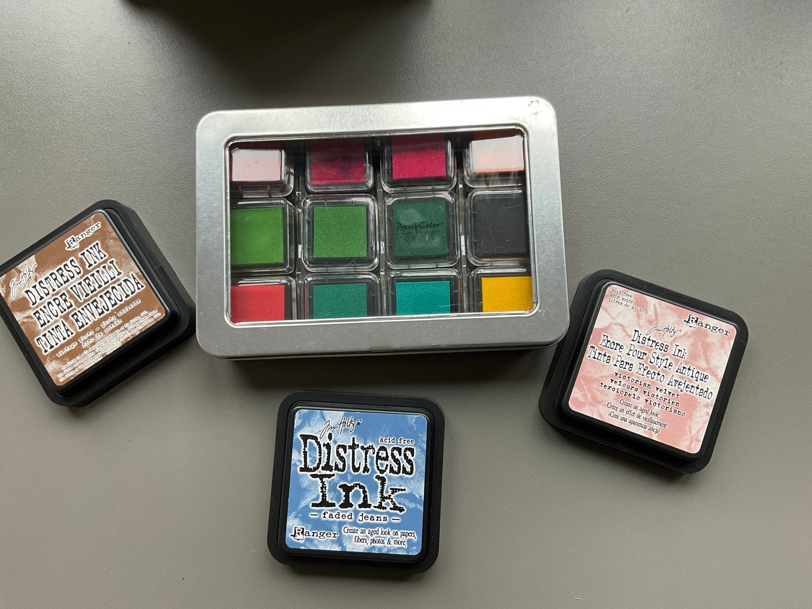 Tim Holtz Distress Inktpads & diverse kleine inktpads, Ophalen of Verzenden, Gebruikt