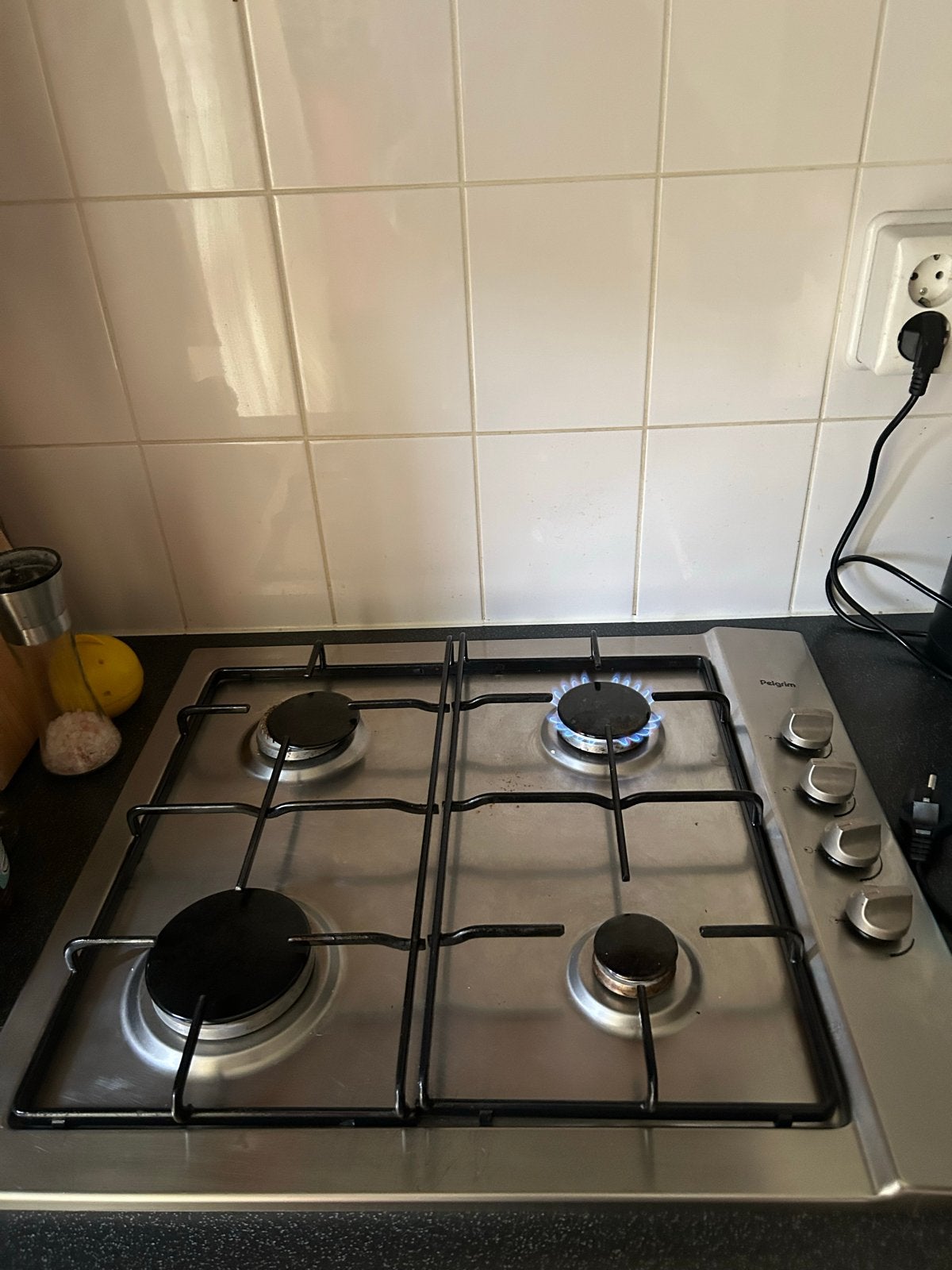 Pelgrim Gasfornuis Kookplaat - 4 Pitten, Witgoed en Apparatuur, Fornuizen, Ophalen, Gebruikt, Minder dan 85 cm, 60 cm of meer