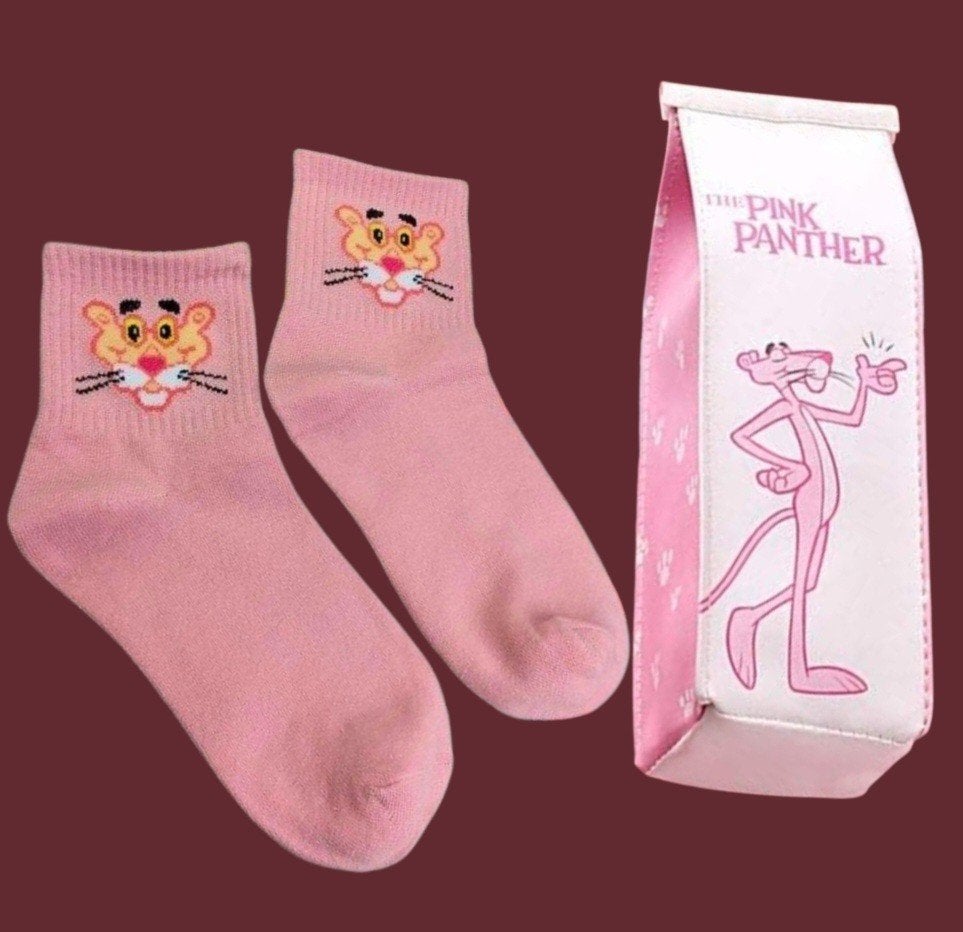 PINK PANTHER SOKKEN + ETUI PINK PANTHER, Ophalen of Verzenden, Nieuw