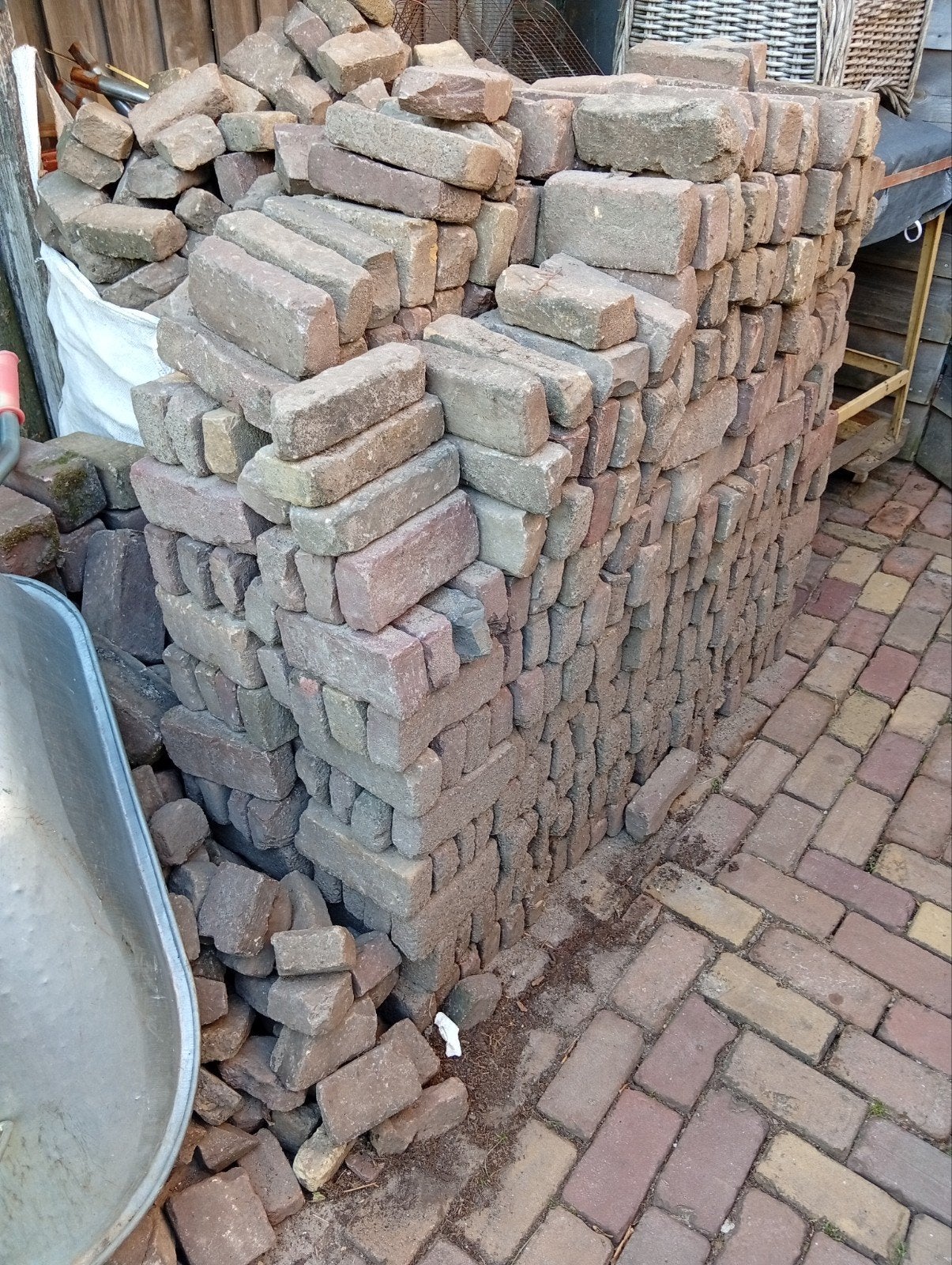 Oud gebakken klinkers gratis, Tuin en Terras, Overkappingen, Ophalen, Carport