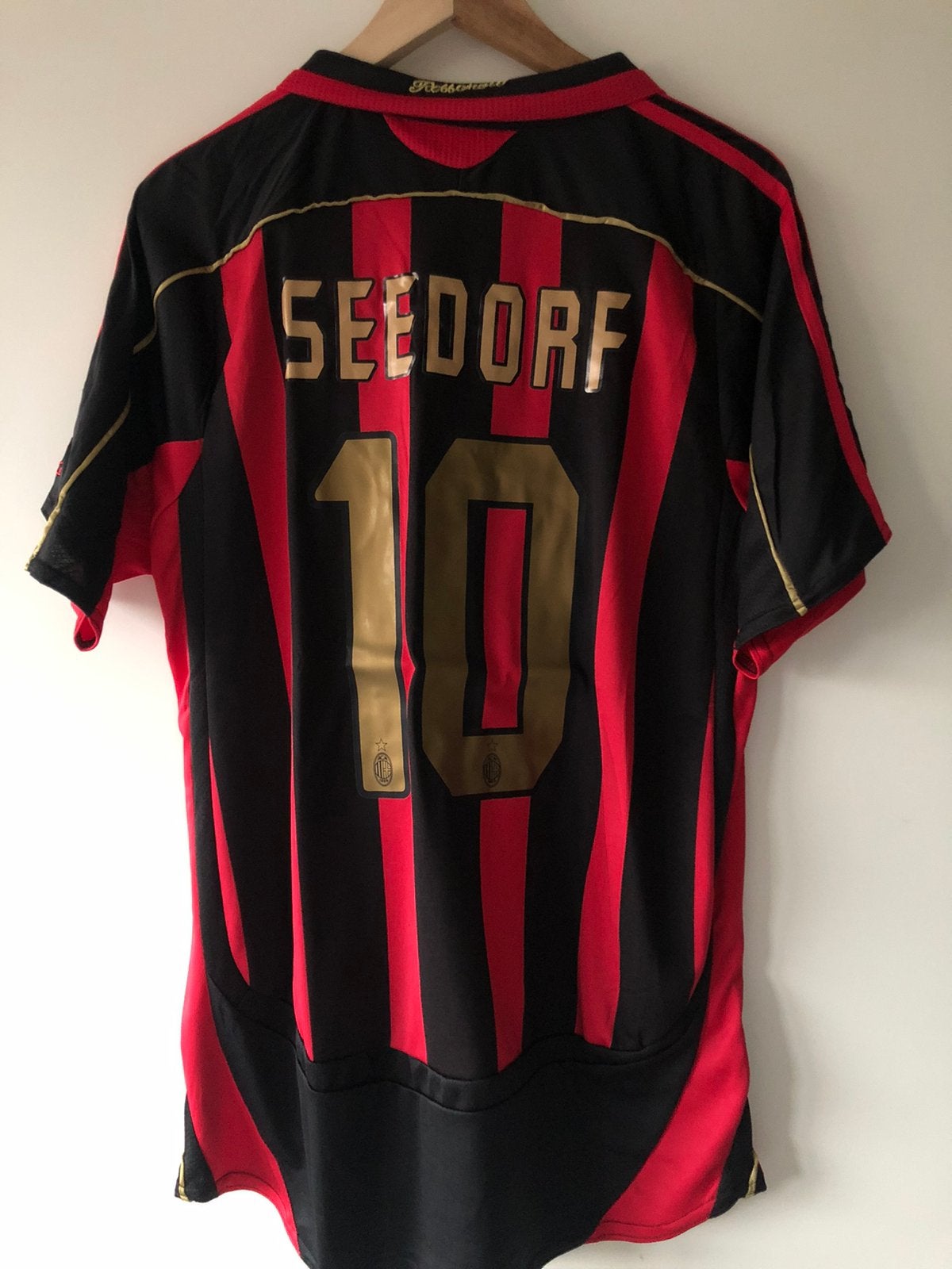 Seedorf AC Milan Retro voetbalshirt maat L, Ophalen of Verzenden, Zo goed als nieuw, Shirt