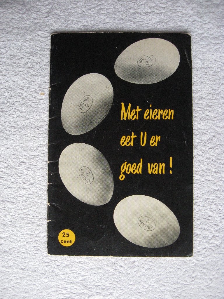 3x oud foldertje eieren voor omelet, maaltijd&gebak +1boekje, Verzenden, Gelezen, Overige typen, Diverse auteurs
