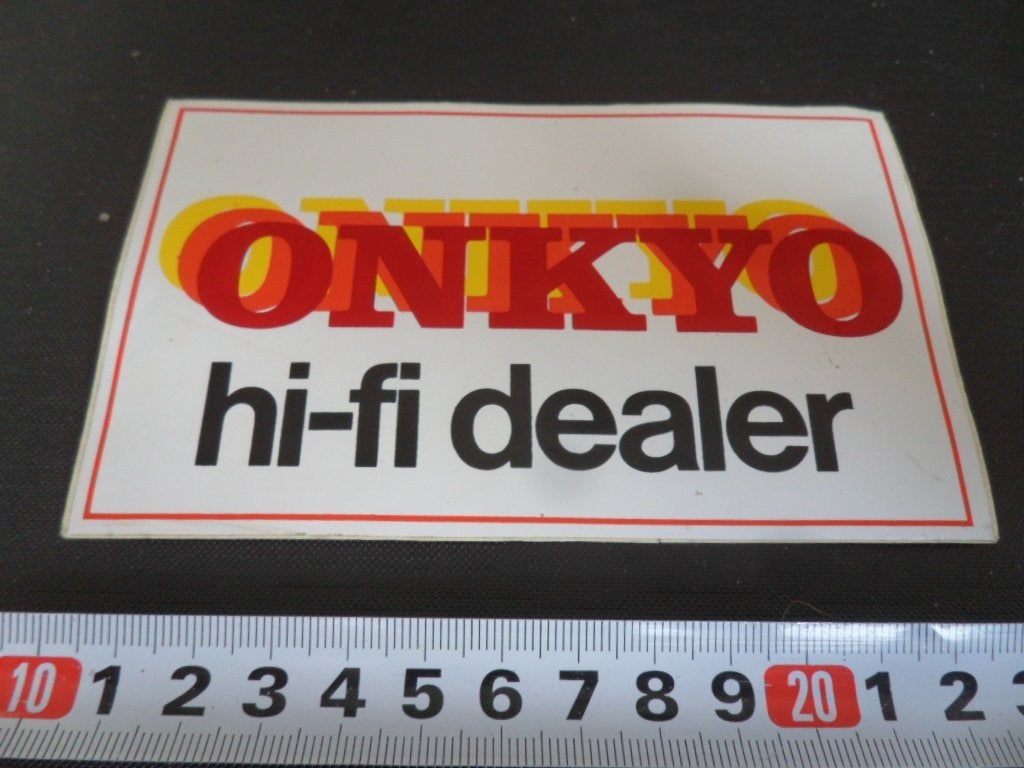 sticker ONKYO Hi-Fi DEALER, Ophalen of Verzenden, Zo goed als nieuw