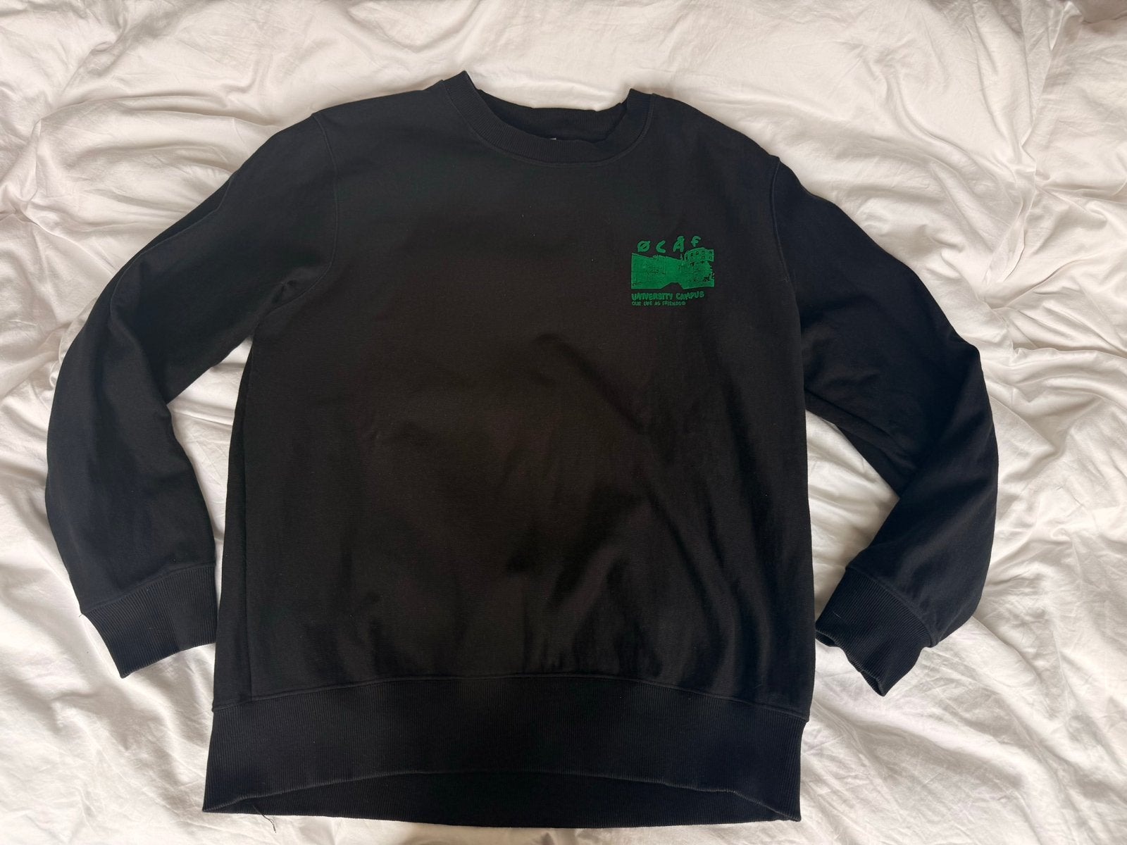 Olaf Sweater Zwart XL - Zo goed als nieuw, Kleding | Heren, Ophalen of Verzenden, Zo goed als nieuw, Maat 56/58 (XL), Zwart