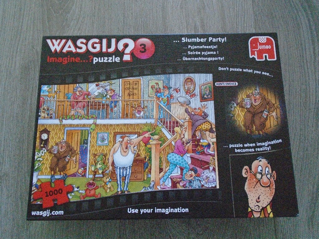 Wasgij Imagine 3: Pyjamafeestje!, Ophalen, 500 t/m 1500 stukjes, Gebruikt, Legpuzzel