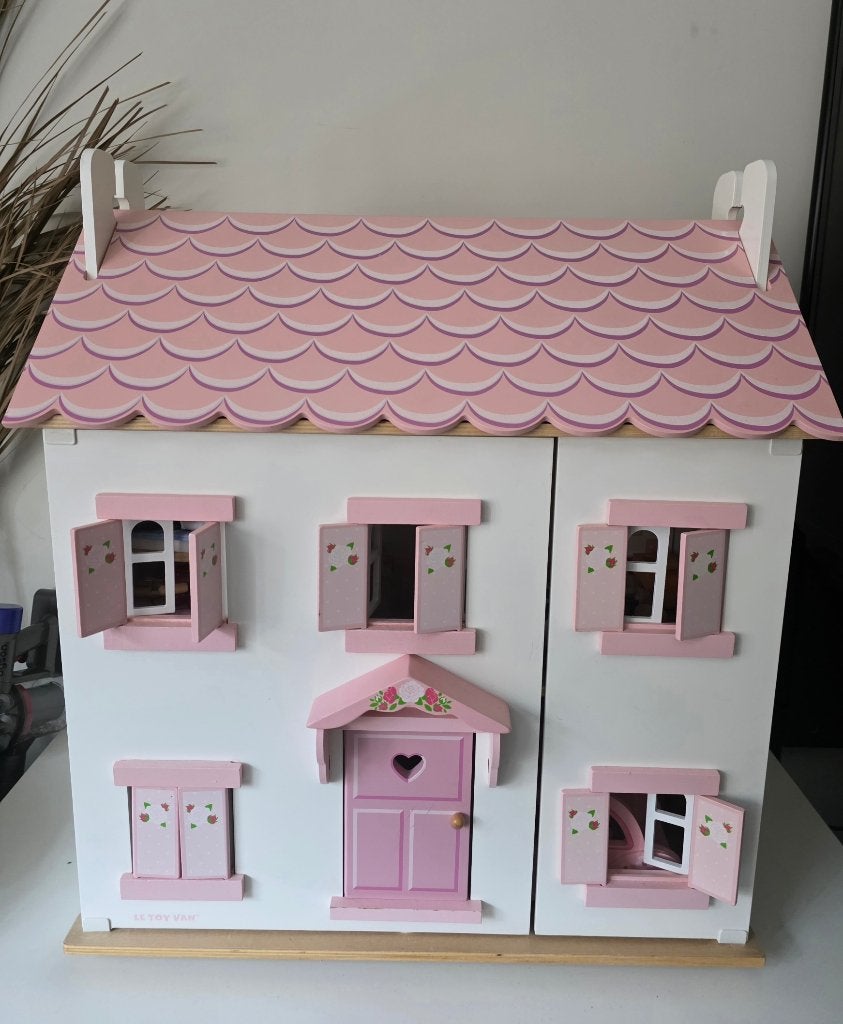 Le toy van sophie poppenhuis set, Ophalen of Verzenden, Gebruikt, Poppenhuis