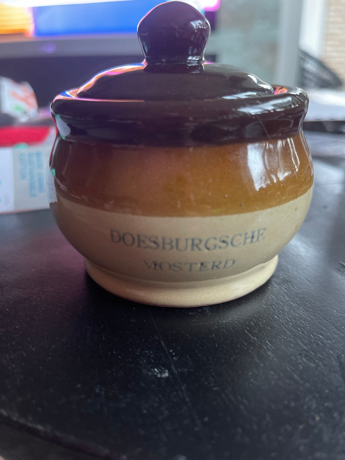 Vintage Doesburgsche Mosterd potje, Verzenden