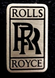 Rolls Royce speld zwart- zilverkleur 20x11 mm., Verzenden, Nieuw, Transport, Speldje of Pin