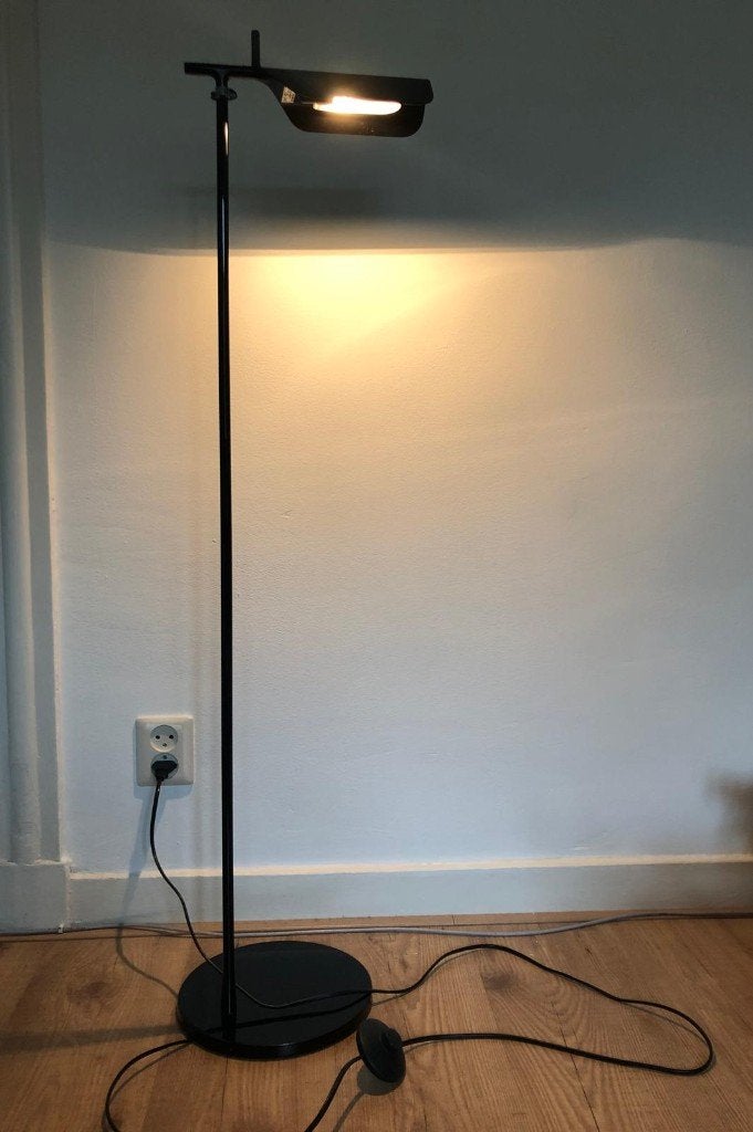 Flos Tab F1 – zwarte design vloerlamp, Ophalen, Gebruikt, 100 tot 150 cm, Design
