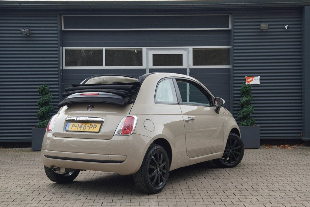 Fiat 500 C 1.2 Lounge AIRCO PARK. SENSOREN LM VELGEN MOCHA L, Auto's, Voorwielaandrijving, Euro 5, Gebruikt, 4 cilinders