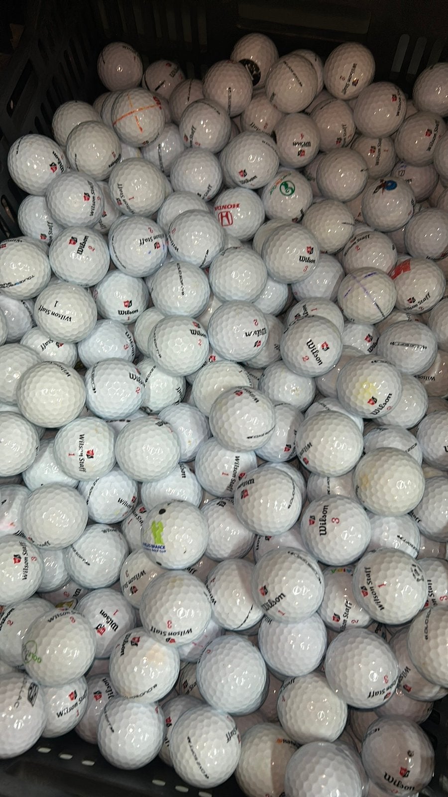 100 Stuks Wilson Staff Duo Soft Golfballen AAAA, Ophalen of Verzenden, Zo goed als nieuw, Bal(len)