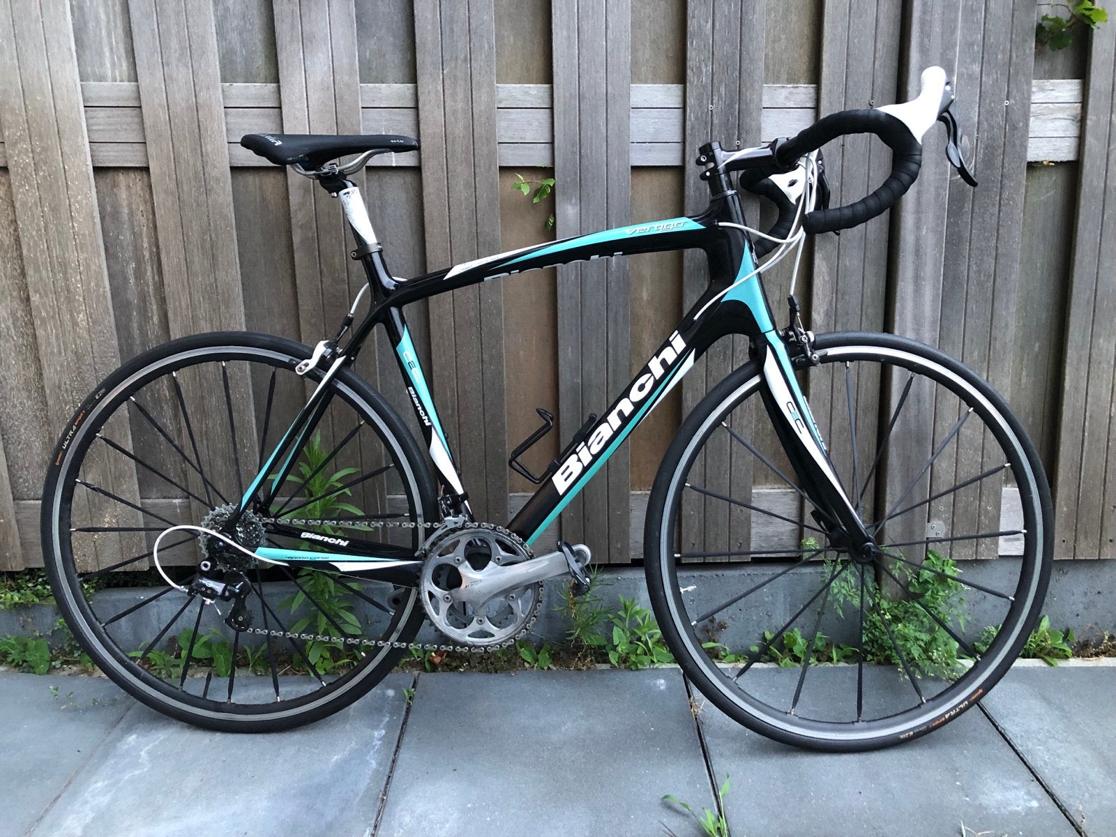 Bianchi Vertigo racefiets - volledig carbon 105 mt 57cm, Gebruikt, Carbon, 57 tot 61 cm, Meer dan 20 versnellingen