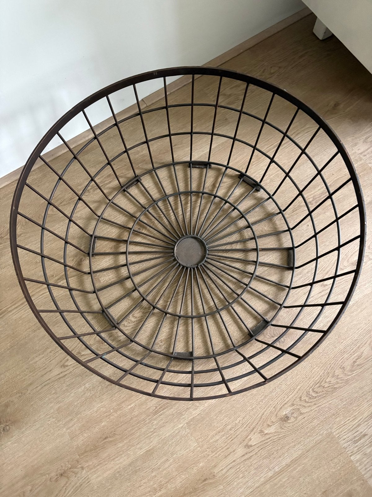 Foto 4 van Salontafel rond hout en metaal - 70 cm diameter