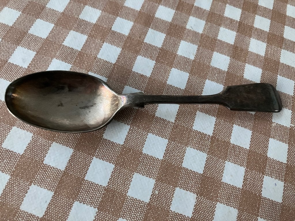 Verzilverd lepeltje, Antiek en Kunst, Ophalen of Verzenden