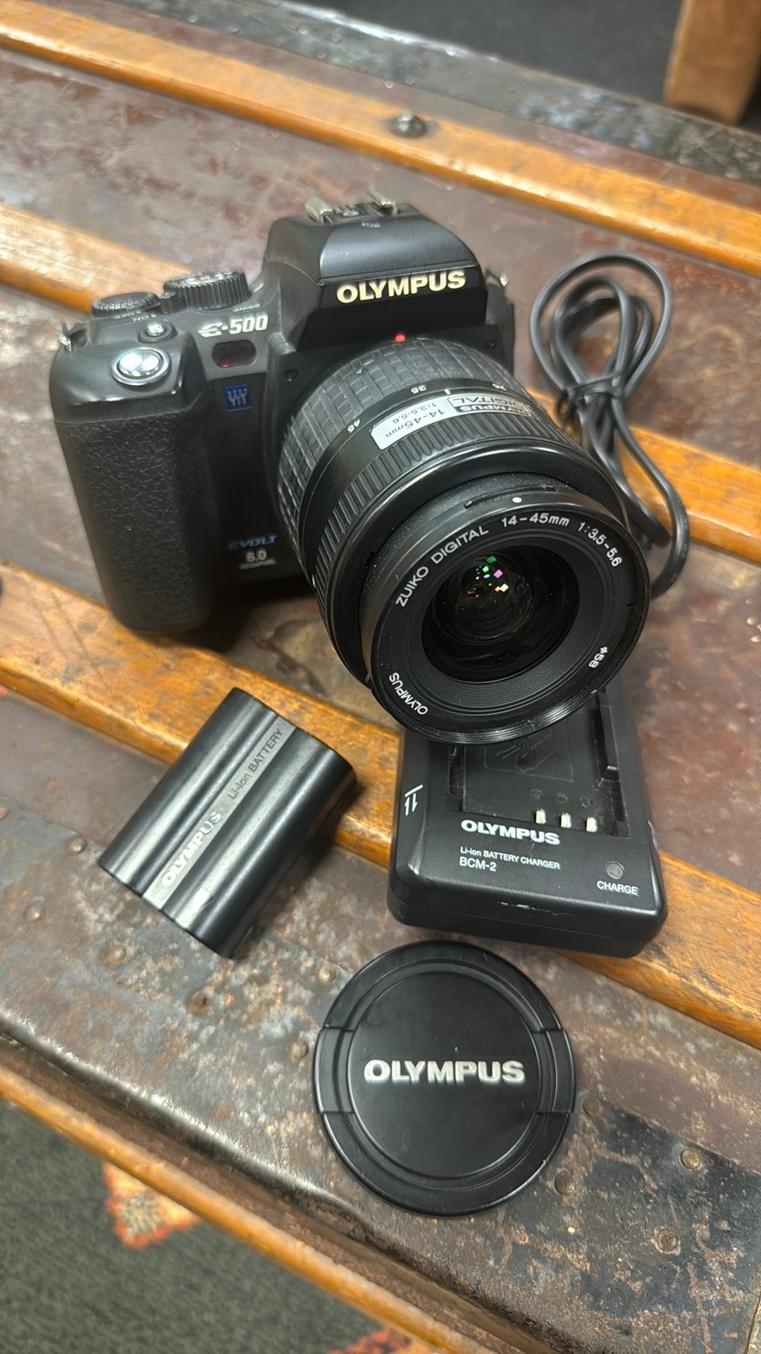 Olympus E-500 met 14-45mm, Ophalen, Zo goed als nieuw, Olympus