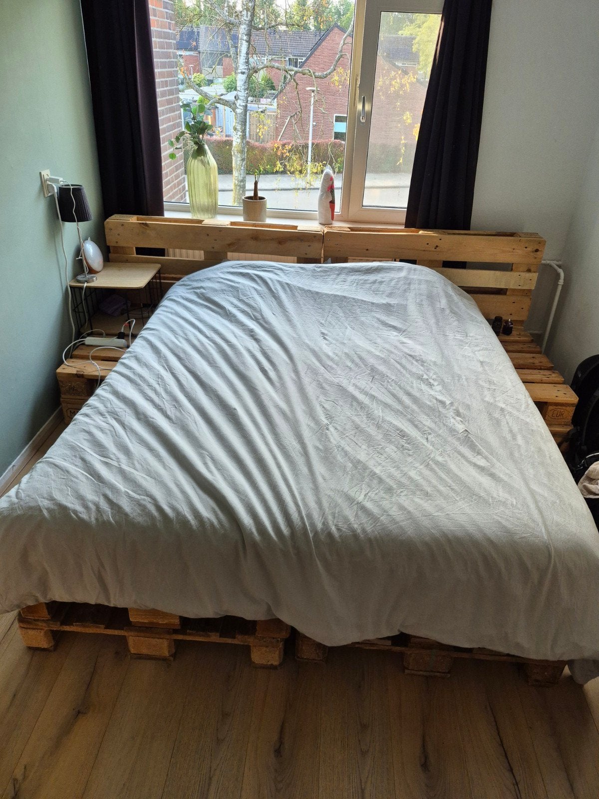 10 Europallets (gebruikt voor palletbed), Ophalen, Gebruikt, Overige kleuren, Industrieel, Landelijk