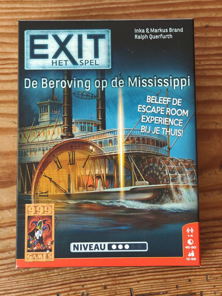 EXIT Escape spel Beroving op de Mississippi 3*, Vijf spelers of meer, Ophalen of Verzenden, Zo goed als nieuw