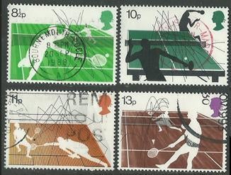 ENGELAND 1977 Sport, Michel: 727-30, gestempeld., Verzenden, Gestempeld, Sport