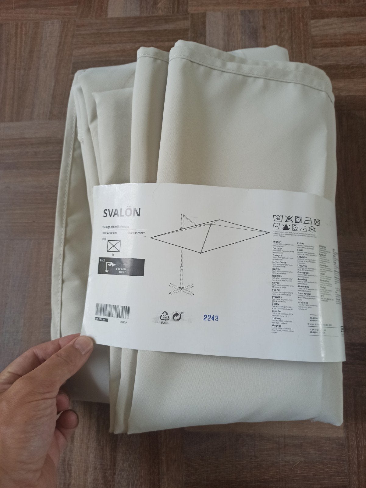 Ikea Svalön parasoldoek - Nieuw in verpakking, Ophalen, Nieuw, 2 tot 3 meter