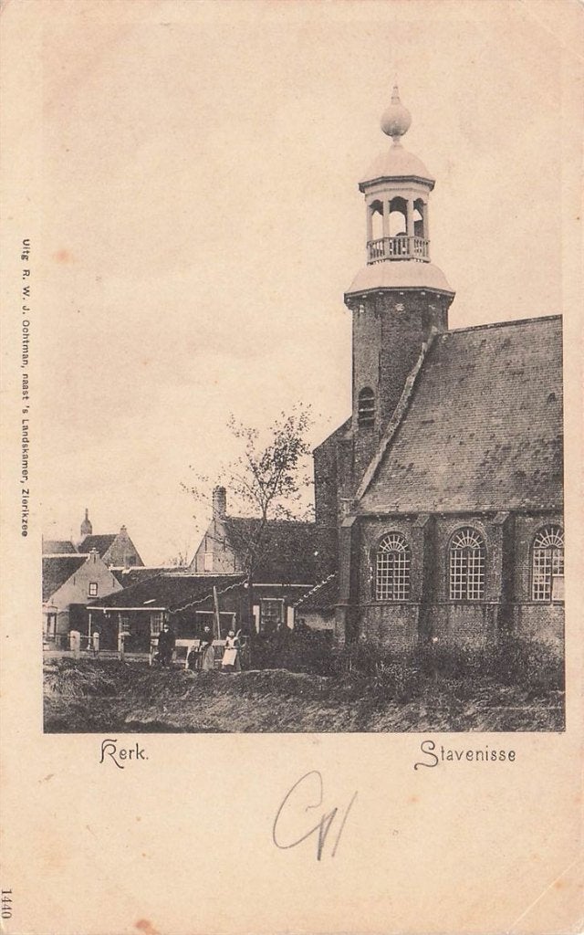 702-371-053 Stavenisse Kerk, Verzenden, Voor 1920, Zeeland
