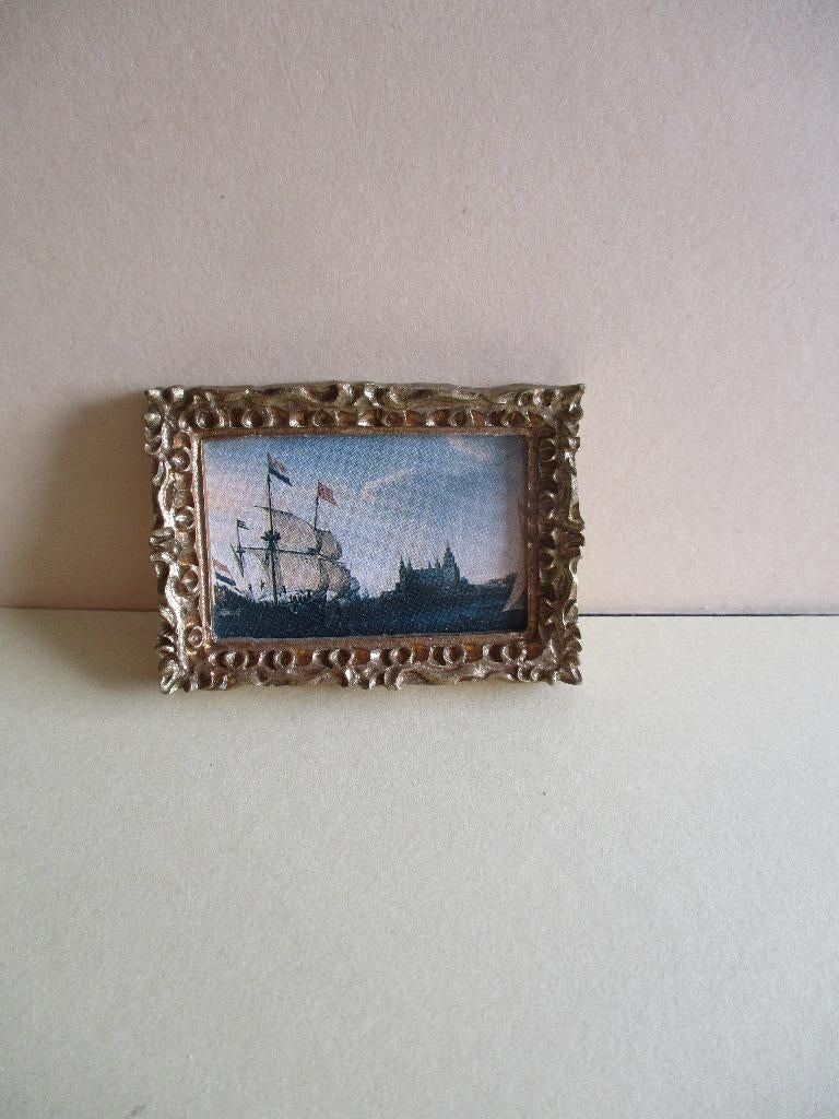 poppenhuisschilderijtje, Ophalen of Verzenden, Zo goed als nieuw, Decoratie