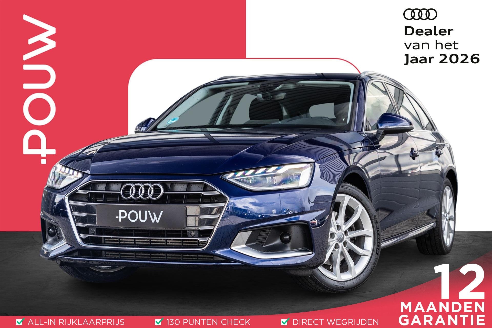 Audi A4 Avant 35 TFSI 150pk S-tronic Advanced Edition | Stoe, 12 maanden, Stof, Gebruikt, 4 cilinders