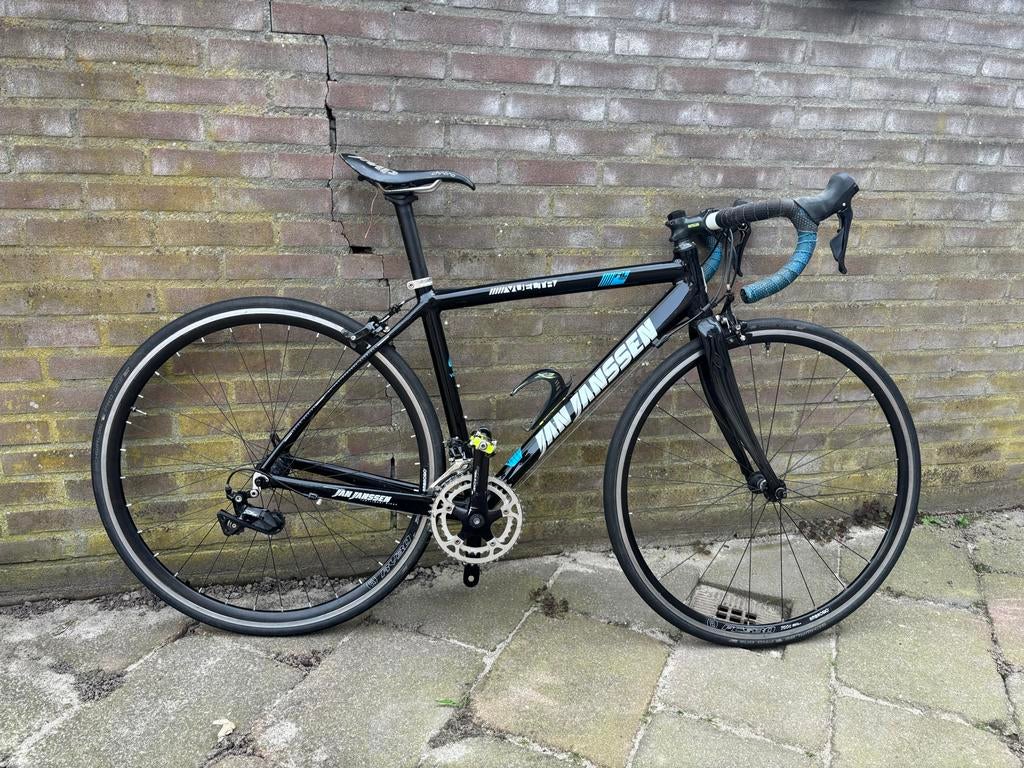 Jan Janssen racefiets - Zwart, 28 inch, 20+ versnellingen, Fietsen en Brommers, Fietsen | Racefietsen, 28 inch, Aluminium, Zo goed als nieuw