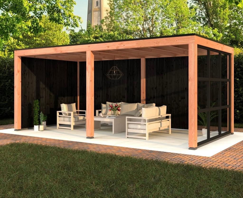 DOUGLAS overkapping bouwpakket, Tuin en Terras, Overkappingen, Ophalen, Zo goed als nieuw, Veranda