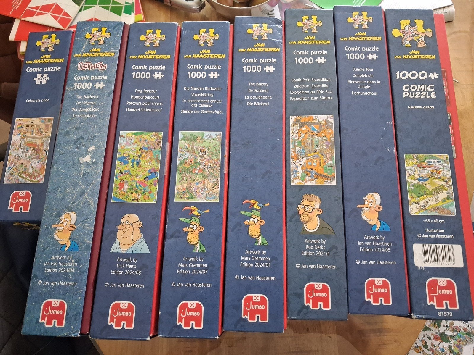 Diverse Jan van Haasteren puzzels, Ophalen, 500 t/m 1500 stukjes, Gebruikt