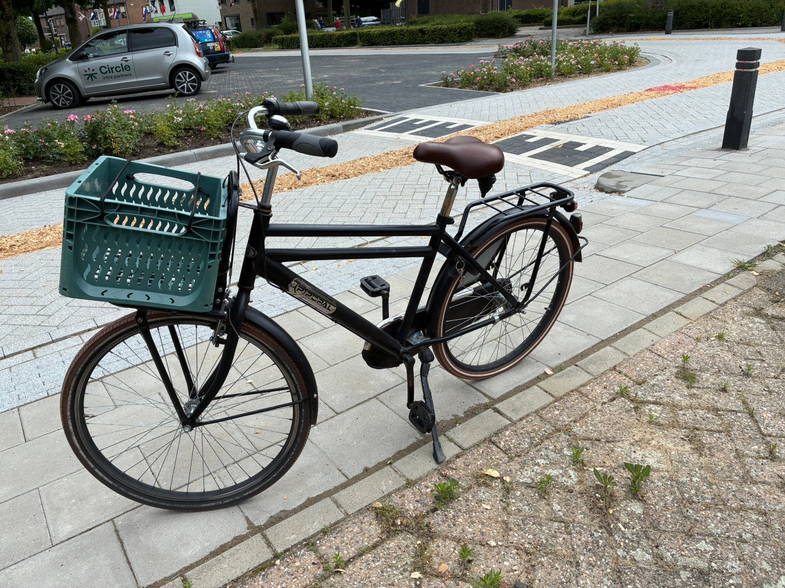 Zwarte herenfiets Popal 26 inch, Ophalen of Verzenden, Gebruikt, Overige merken, Versnellingen